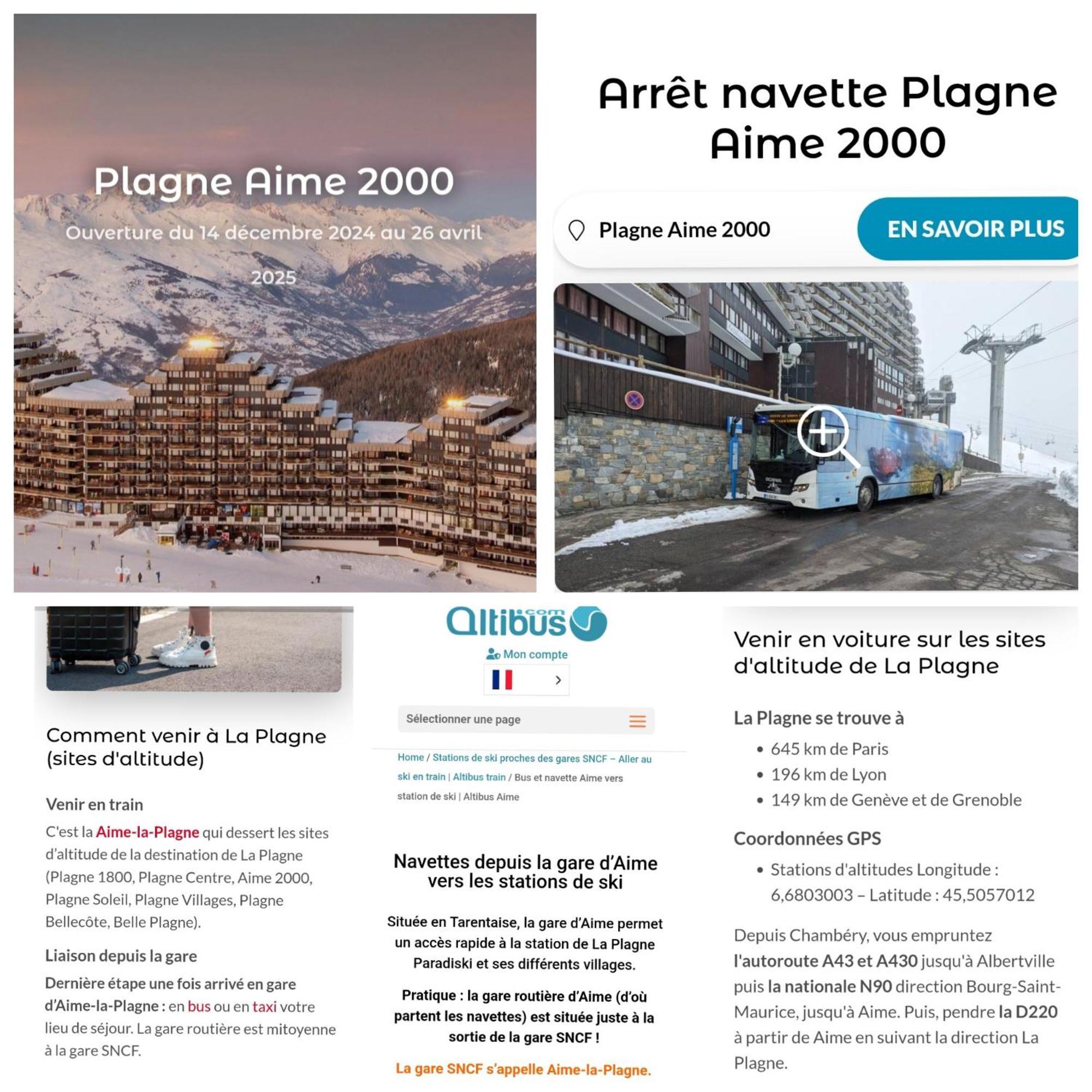 Studio Cosy 2100M Pied Des Pistes-Direct To Ski Slopes-Ski In Ski Out-La Plagne Aime 2000 エクステリア 写真